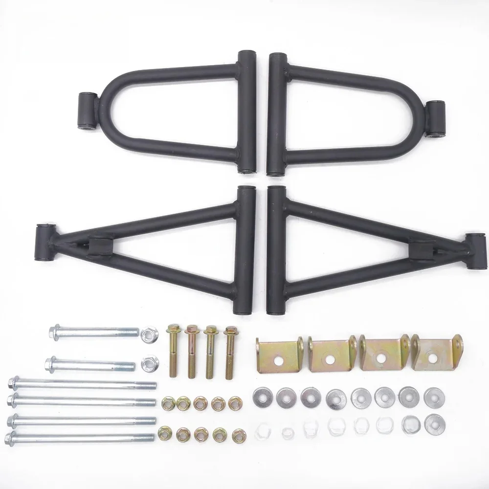 1 zestaw 285mm przednie zawieszenie ramię wahadłowe górna/dolna ramię DIY 49cc 50cc 110cc dzieci ATV 4 koła Quad Buggy gokart części — zdjęcie 2