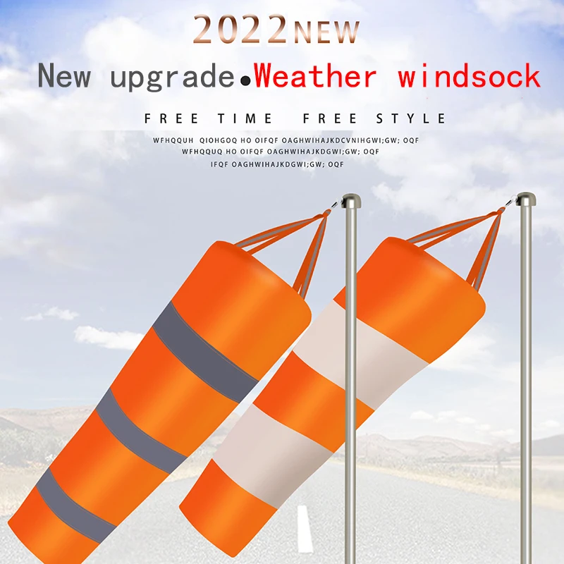 80/100/150cm Windsock Weathervane antigraffio antivento fluorescente riflettente windsock weather bag wind vane wind direct