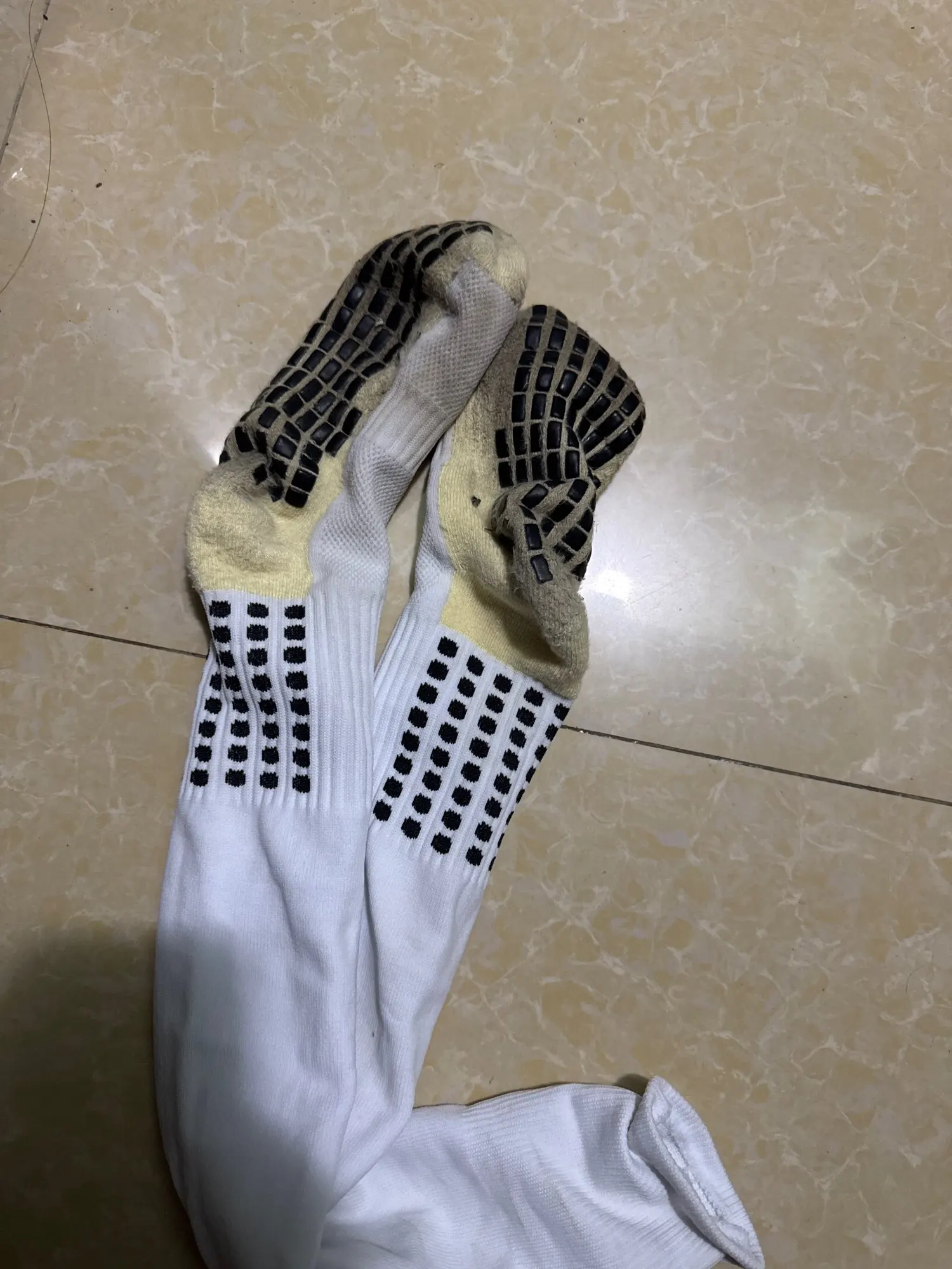 New Long Football Socks Silicone Suction Cup Grip Anti Slip Soccer Socks Sports Men Women Baseball Rugby Socks photo review