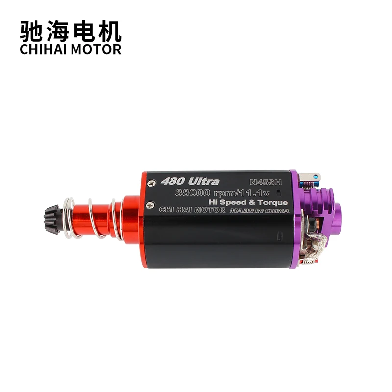 Chihai Motor CHF-480Ultra-14TPA 38K High Torque Large Silver Brush N45SH NdFeB Magnet CNC Upgraded Airsoft Motor