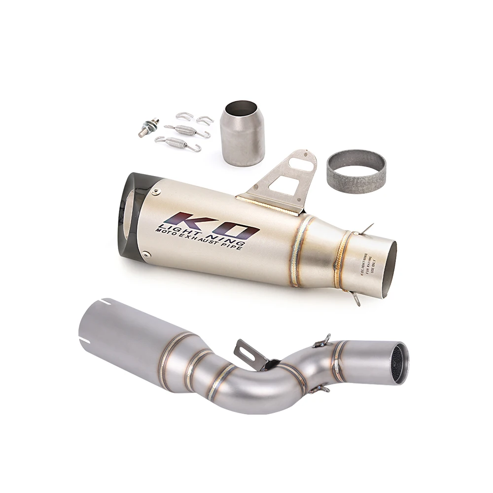 

Motorcycle Modified Exhaust Stainless Steel Middle Link Pipe With DB Killer For Super Duke 125 390 2024-2026 250 2025-2026