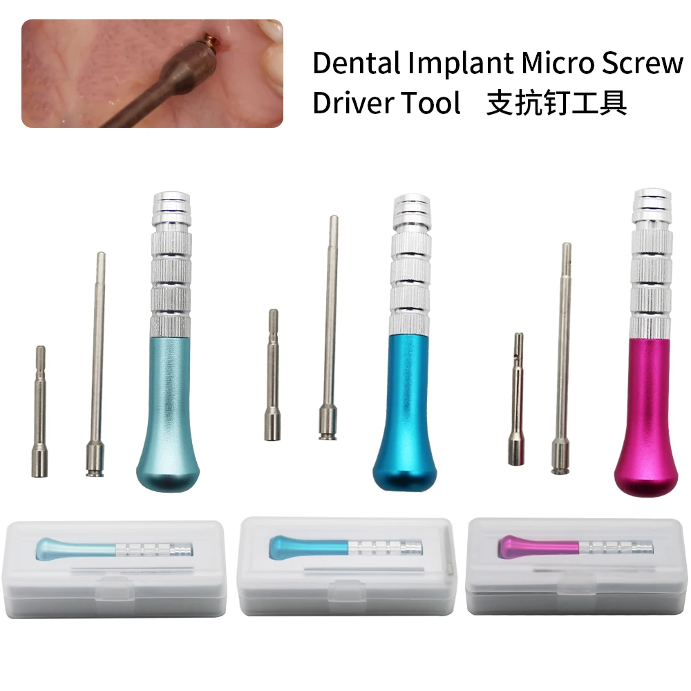 

Dental Mini Screws Matching Tool Titanium Alloy Orthodontic Micro Screw Driver For Self Drilling Dentist Tools