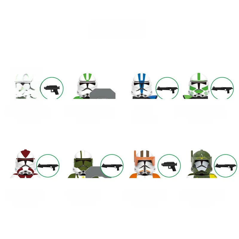 Bausteine 8 teile/satz Clone Trooper Ziegel Galictic Marines Figur Elite Squad Trooper Doom Trooper