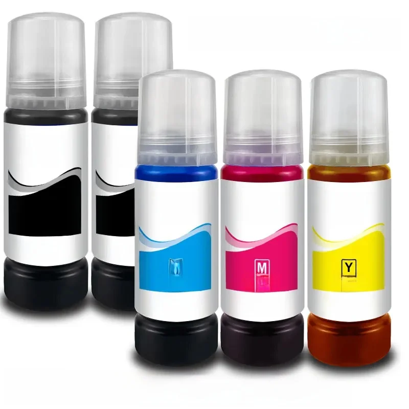 T544 544 Dye Ink 70ml Zestaw uzupełniający butelkę pasujący do CISS do drukarek atramentowych Epson EcoTank L3150 L3110 L3100 L3210 L3250 L1110 5190 — zdjęcie produktu 7