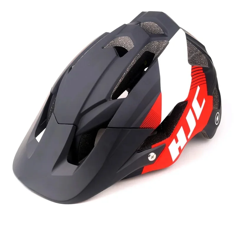 AliExpress HJC VALECO Mountain Cycling Helmet For Men Aero Mtb Bicycle Helmet With Sunvisor Bike Accessories Sport Cap BMX Racing Size M 54-60cm