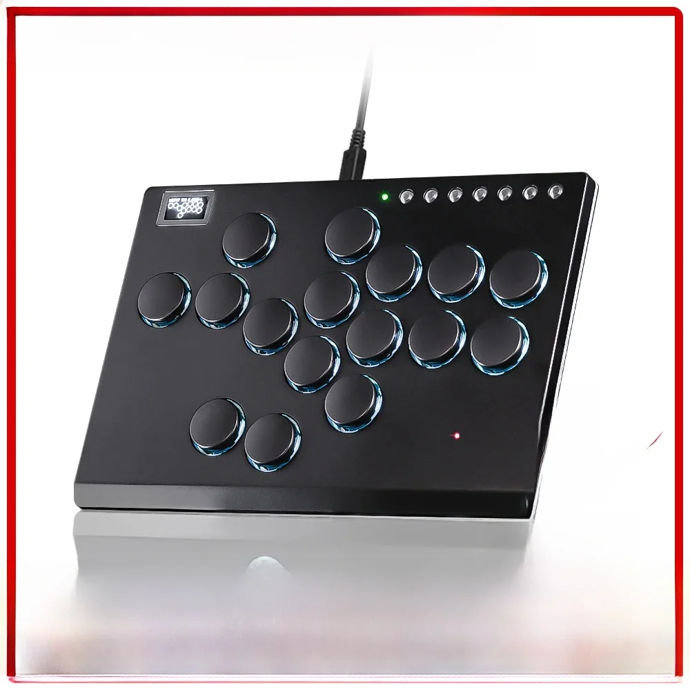 Haute42 Metalowy joystick Hitbox Kontroler Arcade Fighting Stick na PC/Ps3/Ps4/Switch/Steam Mini Hitbox Kontroler bez dźwigni — zdjęcie produktu 7