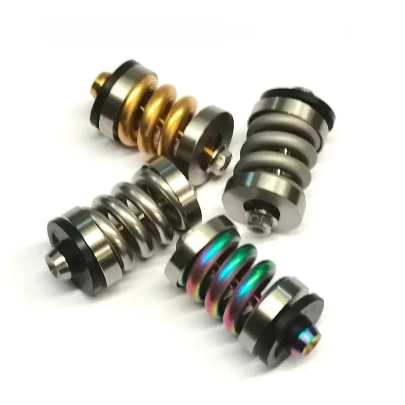 AliExpress NONE Folding bicycle full titanium shock absorber for brompton titanium suspension gold and silver gray rainbow