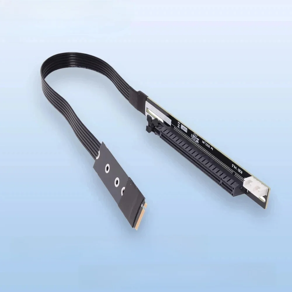 ADT-Link M.2 NVMe do PCI-E 4.0 X16, kabel przedłużający Gen4 SATA, kabel zasilający, kabel do kopania kryptowalut, kabel do kart graficznych GTX RTX NVIDIA AMD. — zdjęcie produktu 7