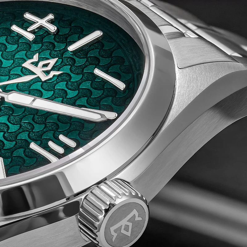 AddiesKin K011 Men Artistic Automatic Watch Traditional Chinese Ingot Pattern Dial Oriental Design Miyota 9015 Sapphire Crystal