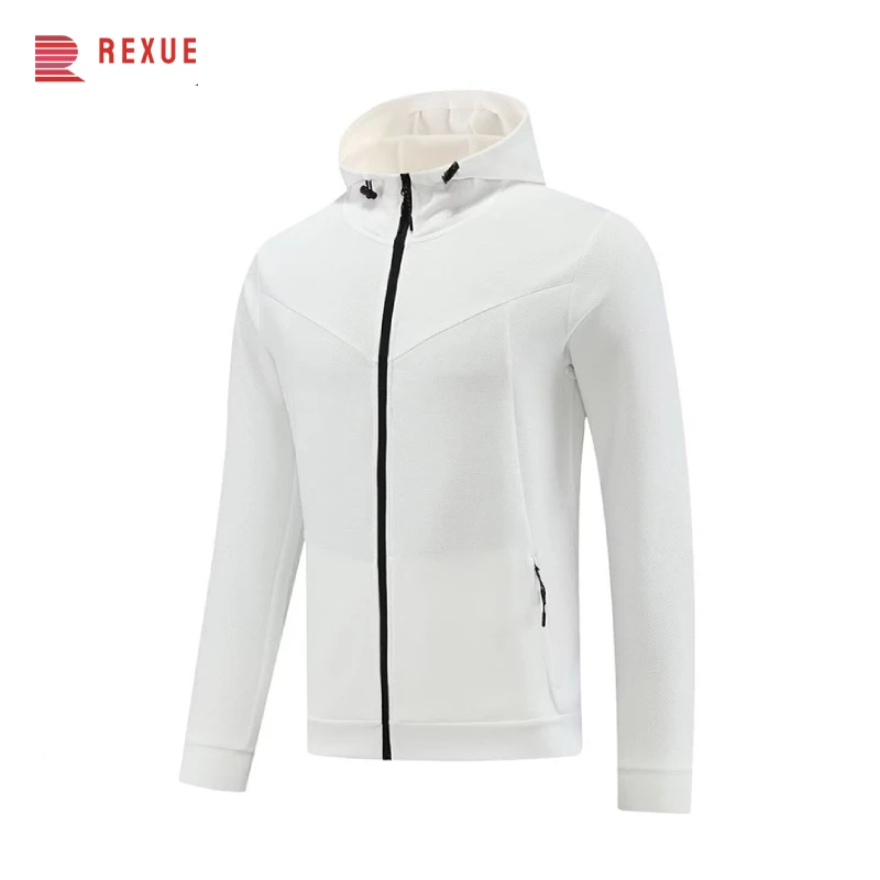 

2023 New Athletic Men Jackets Winter Hoodie Mens Windproof Full Zip Warm Coats Climbing Running Hooded Casual Outwear Sportswear