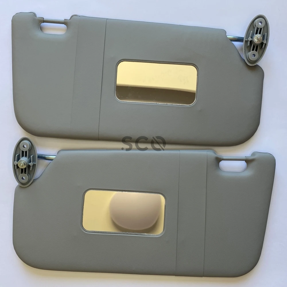 Sun Visor for Ford Fiesta MK5 Left-Right 2 Pieces Set Make Up Mirror Included Sun Shield 2002-2003-2004-2005-2006-2007-2008