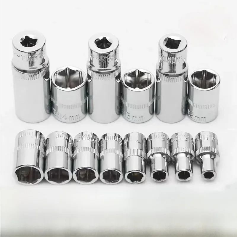 Tête de douille hexagonale d'entraînement de 1/4 pouces, tournevis à écrou hexagonal, adaptateur de douille à cliquet, 25mm, 50mm de longueur, outils à main de réparation