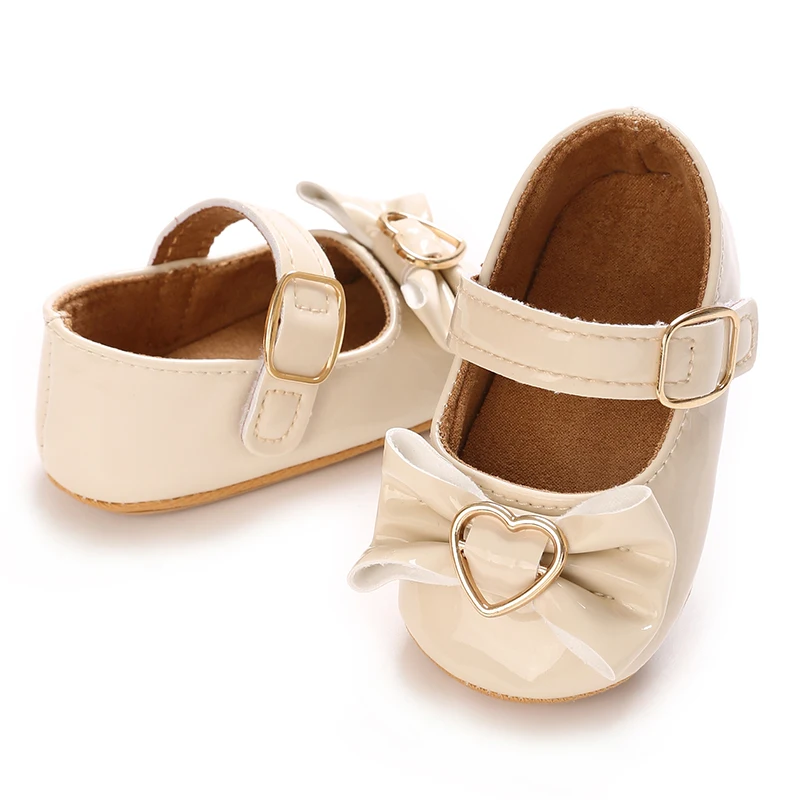 Süße Frühlings- und Herbst-Babyschuhe für 0-18 Monate, Prinzessinnen-Schuhe mit Niedlicher Schleifendekoration, PU-Weichsohle, Rutschfeste Laufschuhe für Kleinkinder – Detail 6