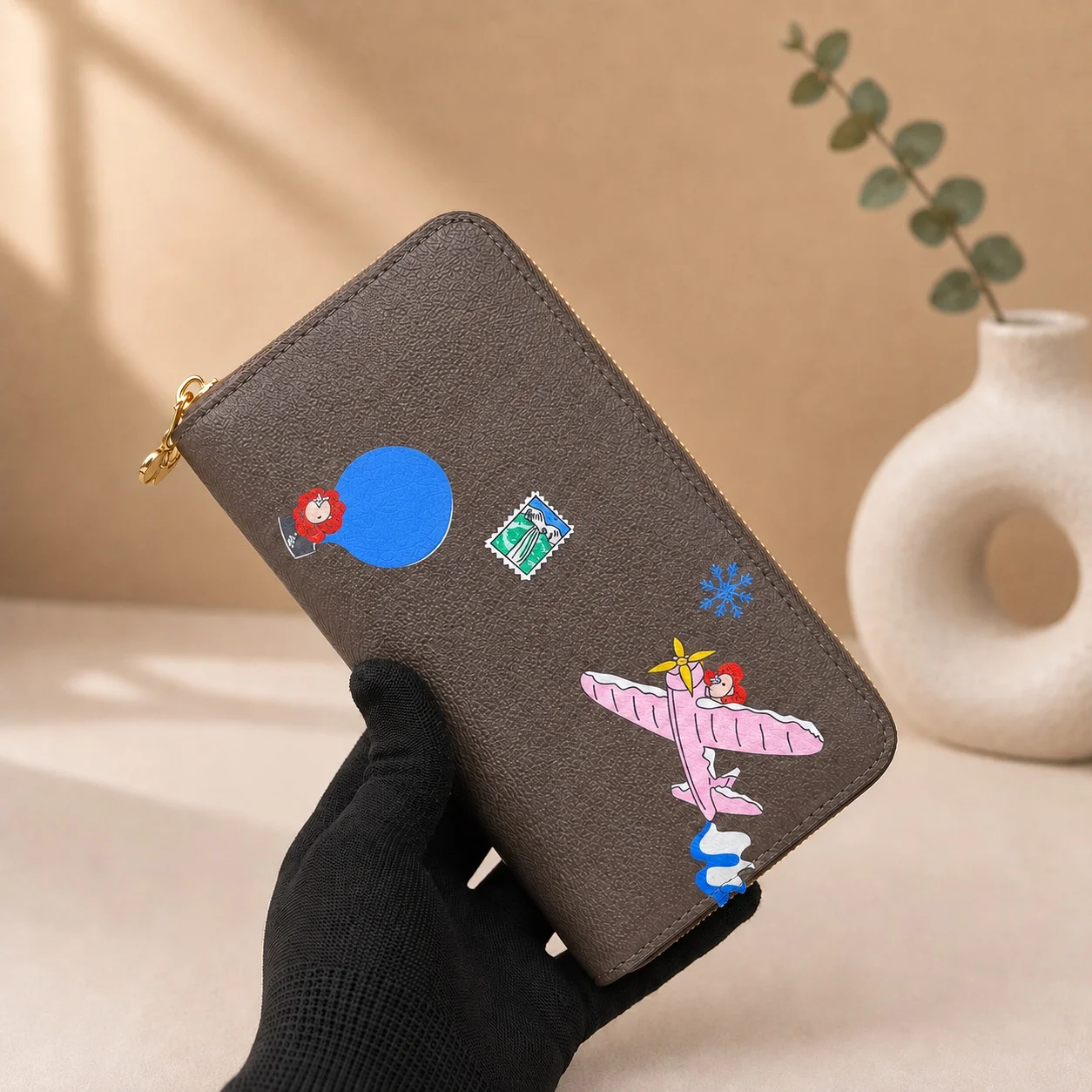 2026 New Classic Graffiti Pattern Wallet/Coin Clip 19*10 cm