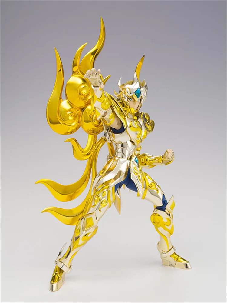 Bandai Japanese version of Saint Cloth Myth Golden Soul Saint Seiya EX Leo Aiolia Action Figure Model Collection Toy