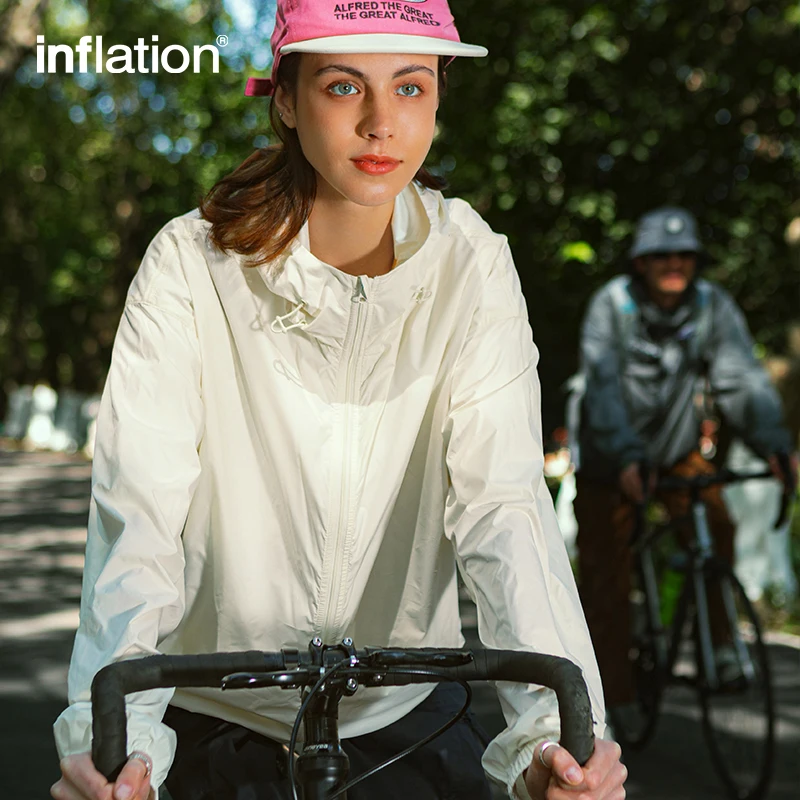 

INFLATION Lightweight UV Protection Jackets Summer Outdoor Cycling Packable Hooded Jacket