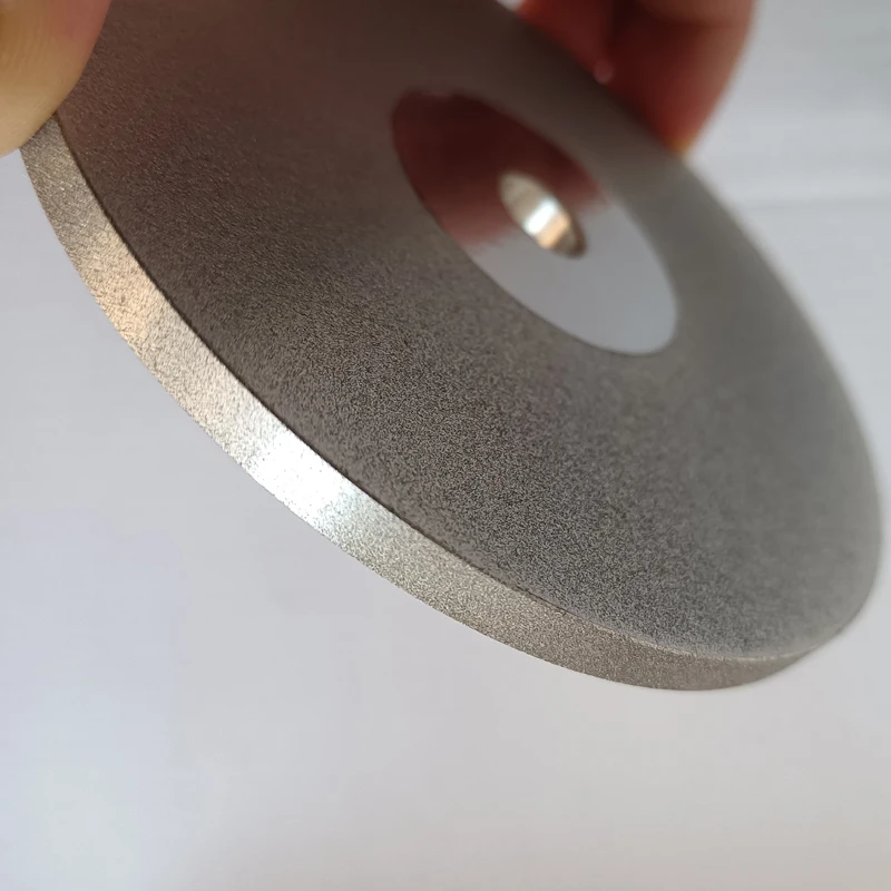Imagem -02 - Dupla Face Diamante Grinding Disc Roda Lapidar Polegada 100x5x16 mm Cerâmica Pedras Preciosas Liga Rotary Ferramentas Abrasivas