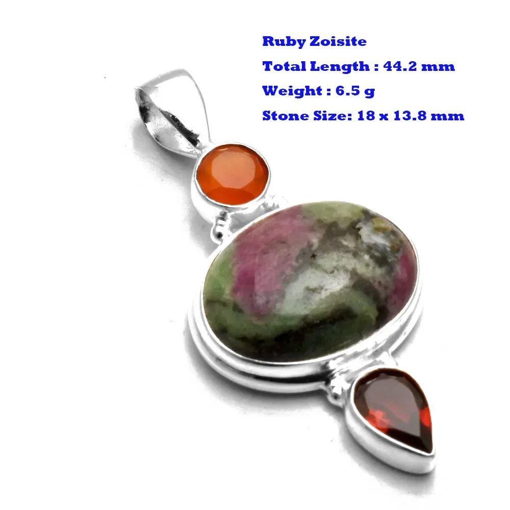 

Натуральный Ларимар Agate Rhodonite Rhodocrosite K2 синий Сердолик Малахит Рубин Zoisite Подвеска 925 пробы Серебряный