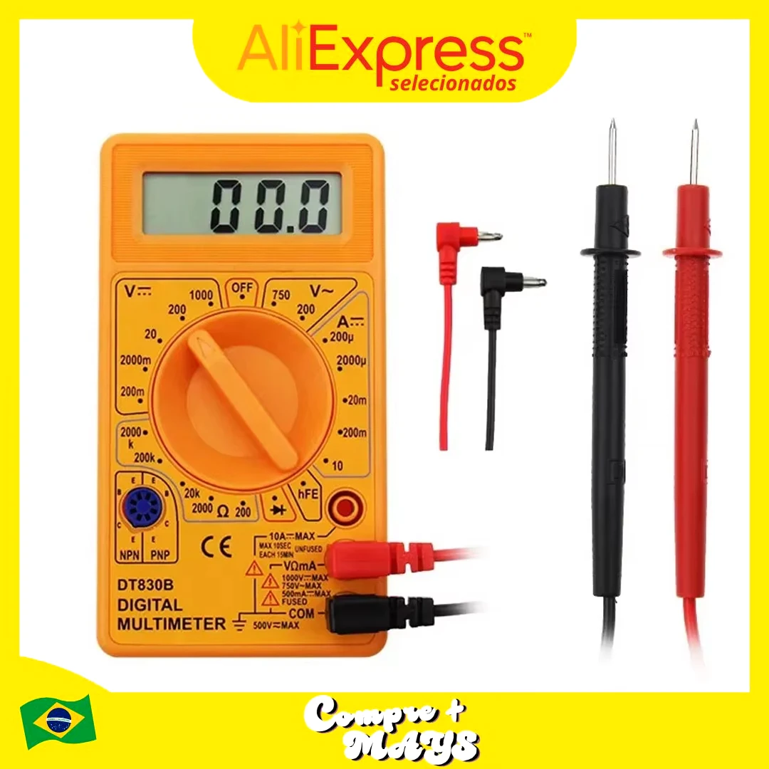 Digital Multimeter DT-830 DCV ACV DCA Test Diode With Battery 9V Electronic Precision Meter Professional Tool