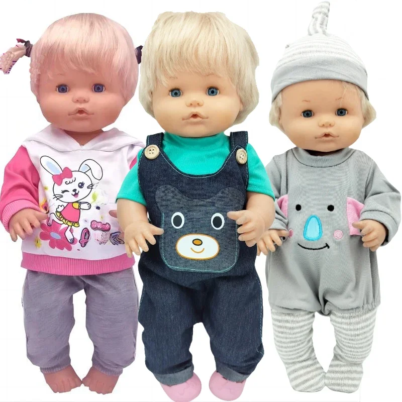 pasuje do 40 cm Nenuco Doll ubranka t-shirt krótki dla 40cm Ropa Y Su Hermanita 38cm baby siostra lalka modne jeansowe szorty — zdjęcie 2