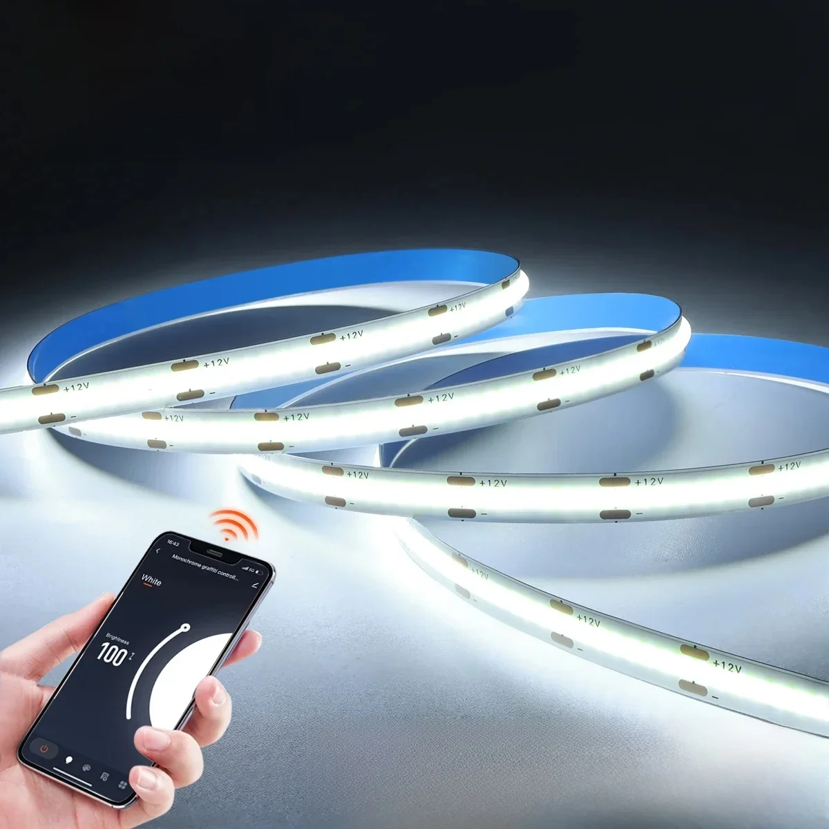 24V 1m-10m Tuya Smart Leben Ultra Helle COB LED Streifen Dimmbare RA90 Led-leuchten Arbeit alexa Google Home Küche Hintergrundbeleuchtung Dekor
