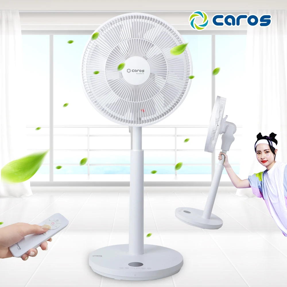 مروحة كاروس اللاسلكية 14 بوصة شفرات مزدوجة Bldc جهاز تحكم عن بعد منخفض الضوضاء كبير Caf-B14Wl لامتصاص