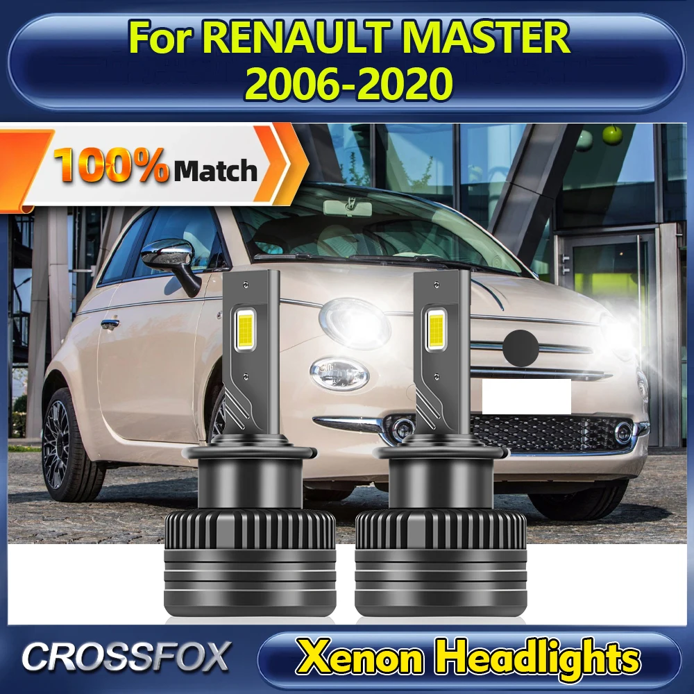 

120W HID Xenon Headlight Bulbs 25000LM D2S Auto Xenon Headlamps 12V For RENAULT MASTER 2006-2014 2015 2016 2017 2018 2019 2020