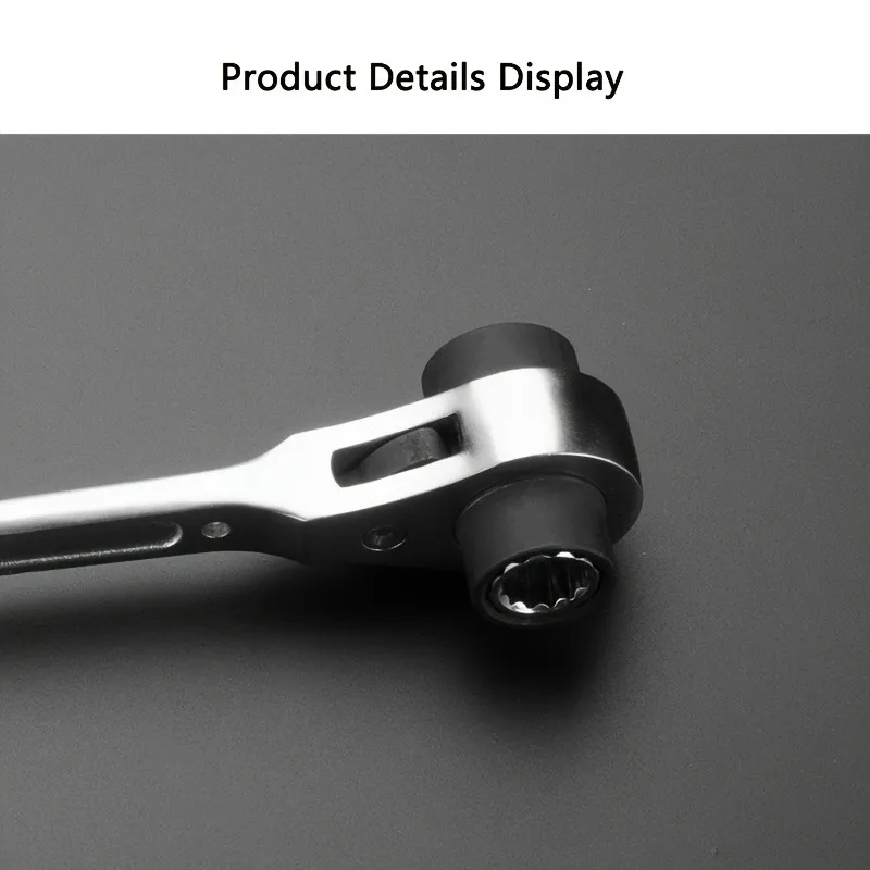 1pc 8 in 1 Dog Bone Ratchet Wrench Set, Double-Sided Automatic, Adjustable Steel, Multifunctional, Very Useful, for Easy Work
