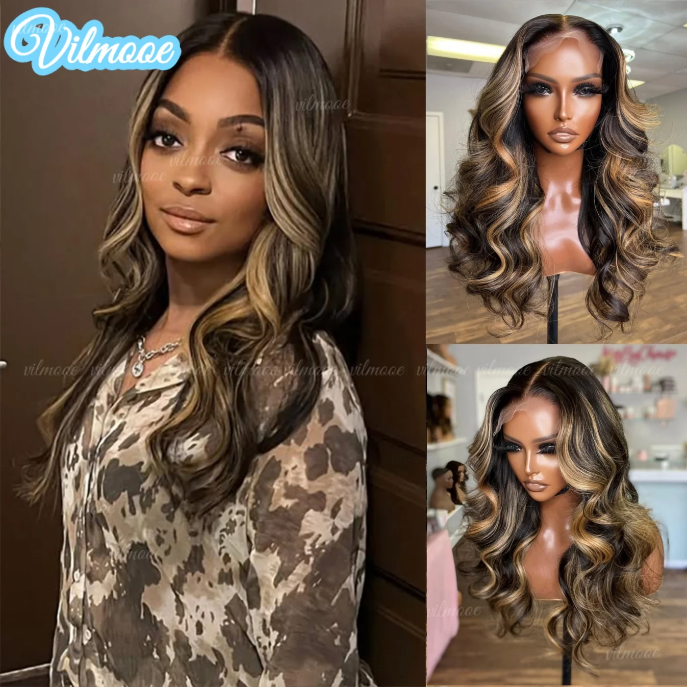 

Парик P4/27 Highlight Body Wave с шелковым верхом и прозрачной кружевной основой 13x6/360, полностью кружевной, из натуральных человеческих волос, предварительно проработанный, для женщин