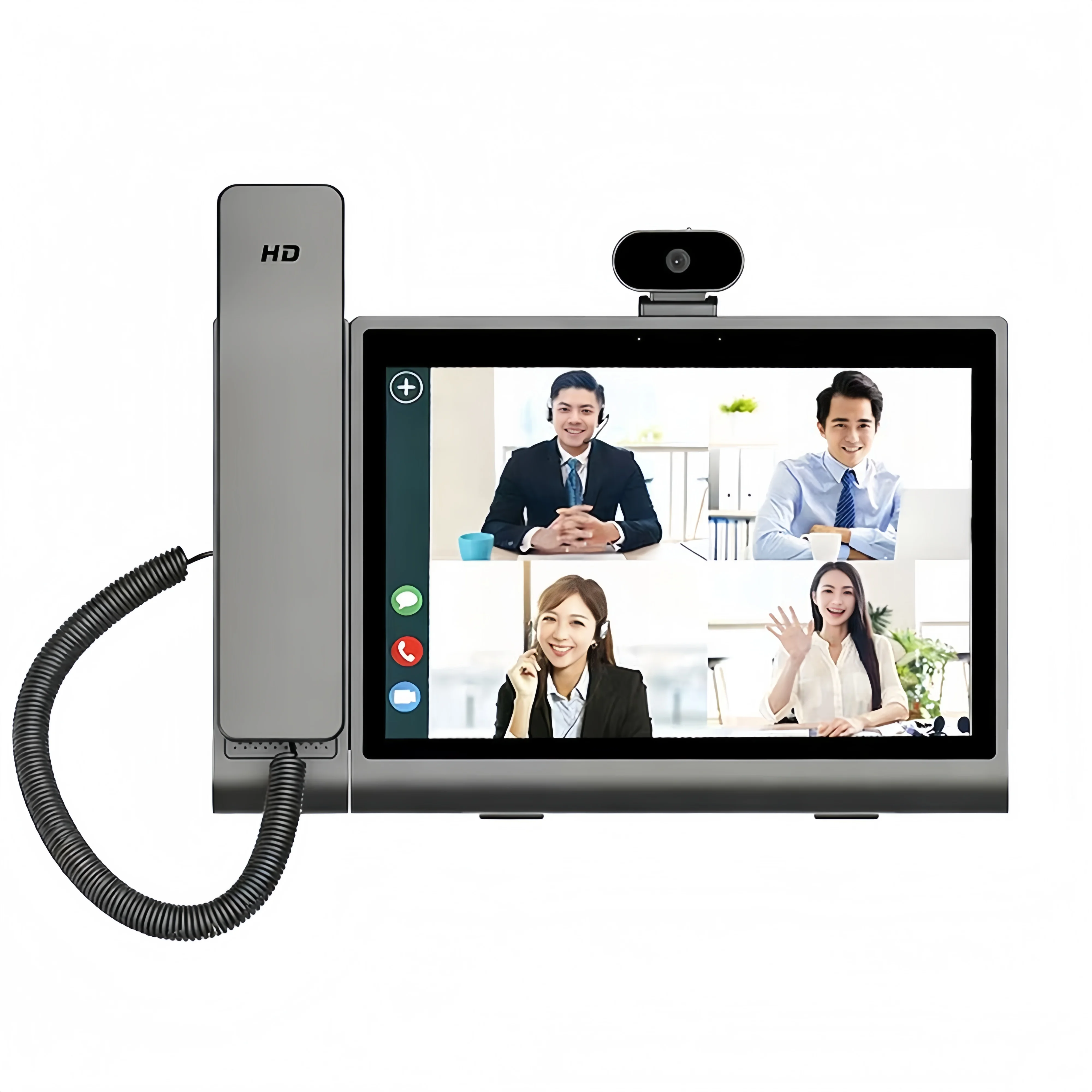 هاتف VOIP Android مقاس 10.1 بوصة، Rockchip 3568، وذاكرة وصول عشوائي 4 جيجابايت، وذاكرة قراءة فقط 32 جيجابايت، وAndroid 12، وإلغاء الصدى، والكاميرا و2 ميكروفون
