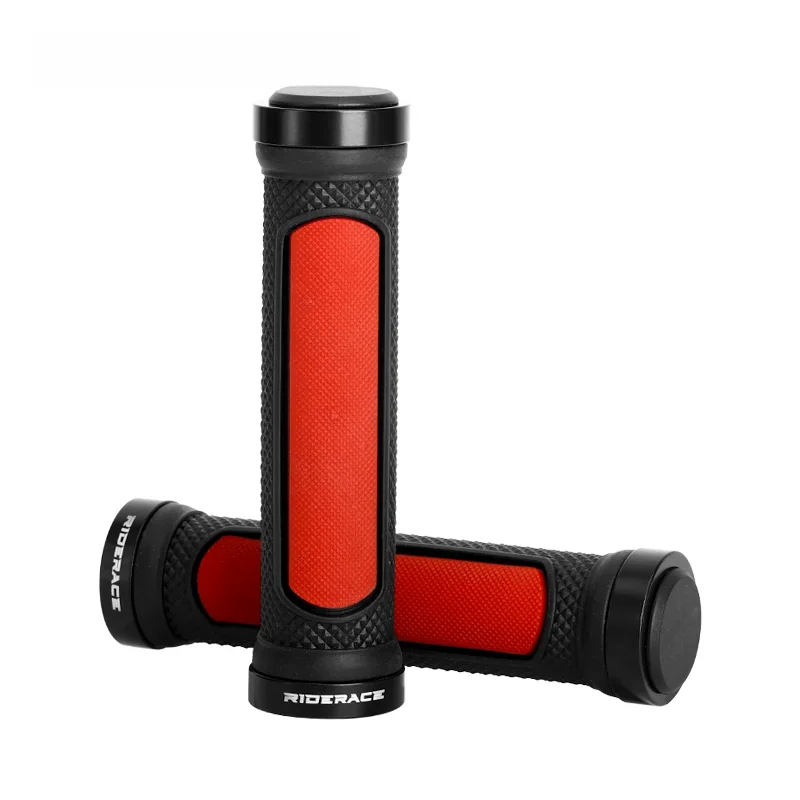 AliExpress riderace Bicycle Handlebar Grips Lock on For MTB Mountain Bike Aluminium Alloy Non-slip TPR Rubber Non-slip Cycling Bmx Handle Bar Cover