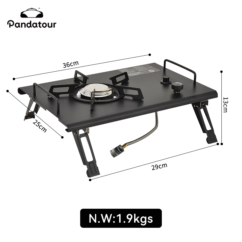 Pandatour 2025 IGT Outdoor Camping Furnace Stove Folding One-touch High Firepower Stove Suitable For Terraces Camping Stove image 5