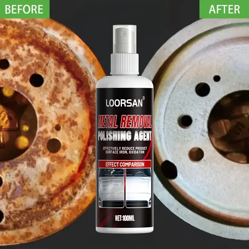 Metal polishing care spray,long-lasting protection,restores metal luster,suitable for iron powder,chrome paint,hub maintenance