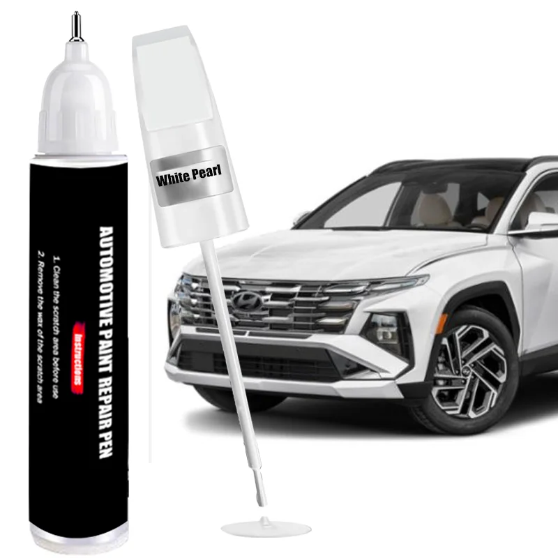 Custom Car Paint Touch Up Pen for Hyundai Motor White Paint Scratch Remover Car Paint Care Accessories