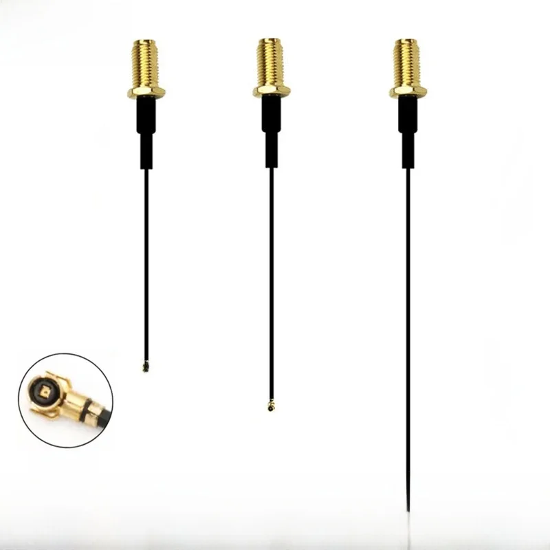 Kabel MHF4 do SMA RP-SMA żeński do uFL/u.FL IPX4 SMA żeński 0,81 mm do anteny WIFI RG0,81 MM przedłużacz pigtailowy — zdjęcie produktu 6