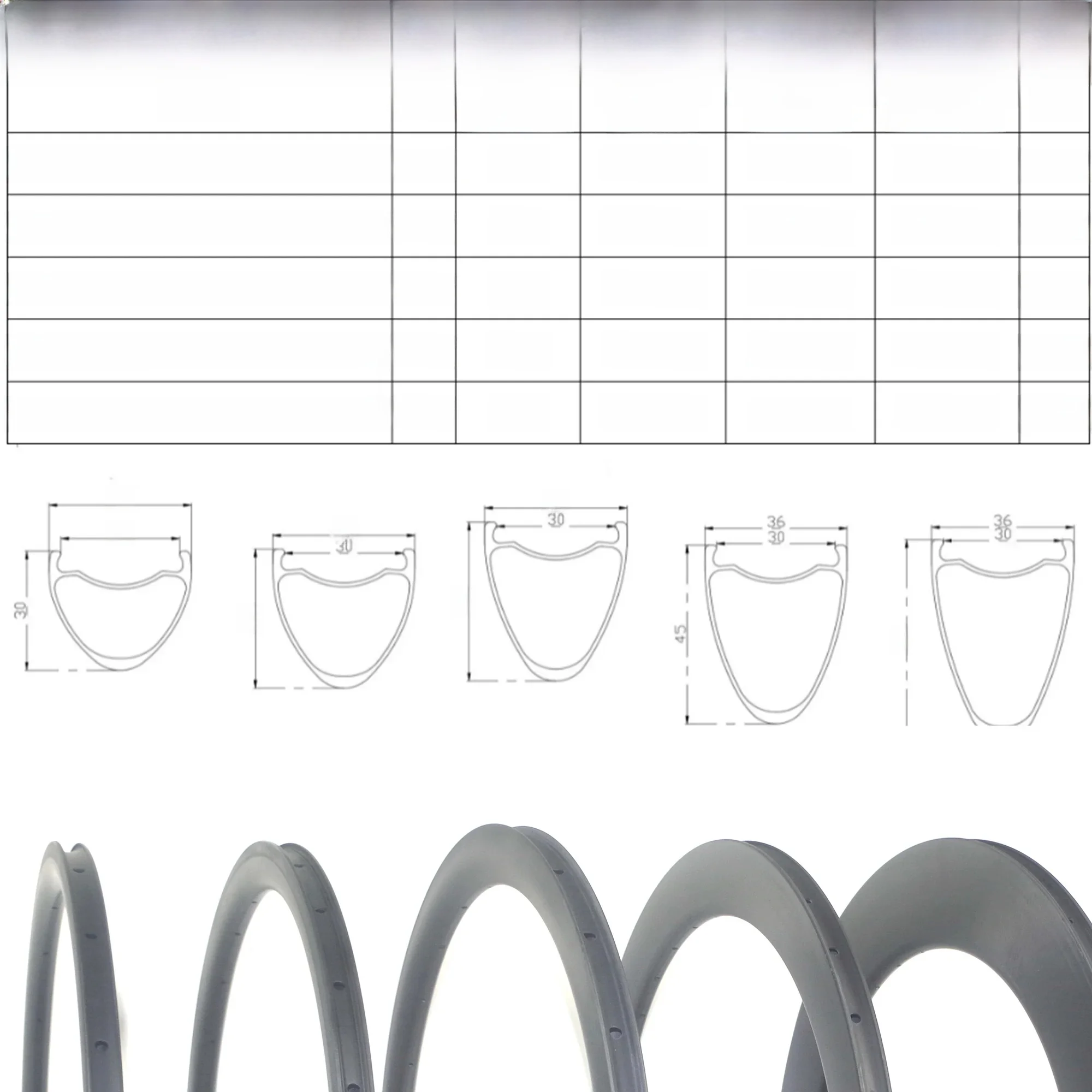 AliExpress carbonbeam 2025 NEW 36mm wide 700C tubeless Disc Brake carbon road rims 30mm 35mm 40mm 45mm 50mm  700c road carbon bicycle rims