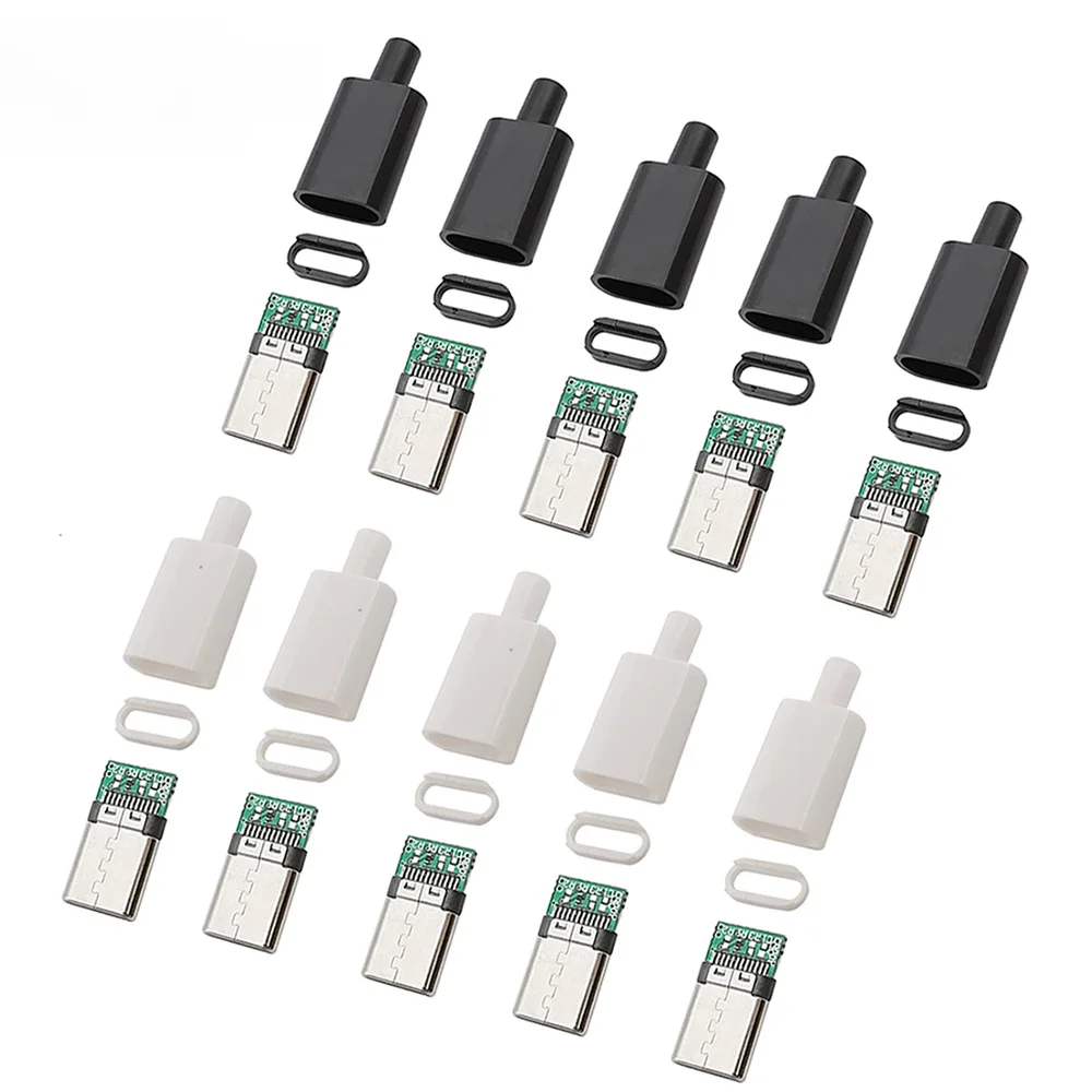 10szt USB 3.1 Typ C Wtyczka męska Złącze z obudową 24Pin Typ-C Wtyczki do ładowania Spawanie DIY Kabel do transmisji danych Akcesoria Naprawa — zdjęcie 2