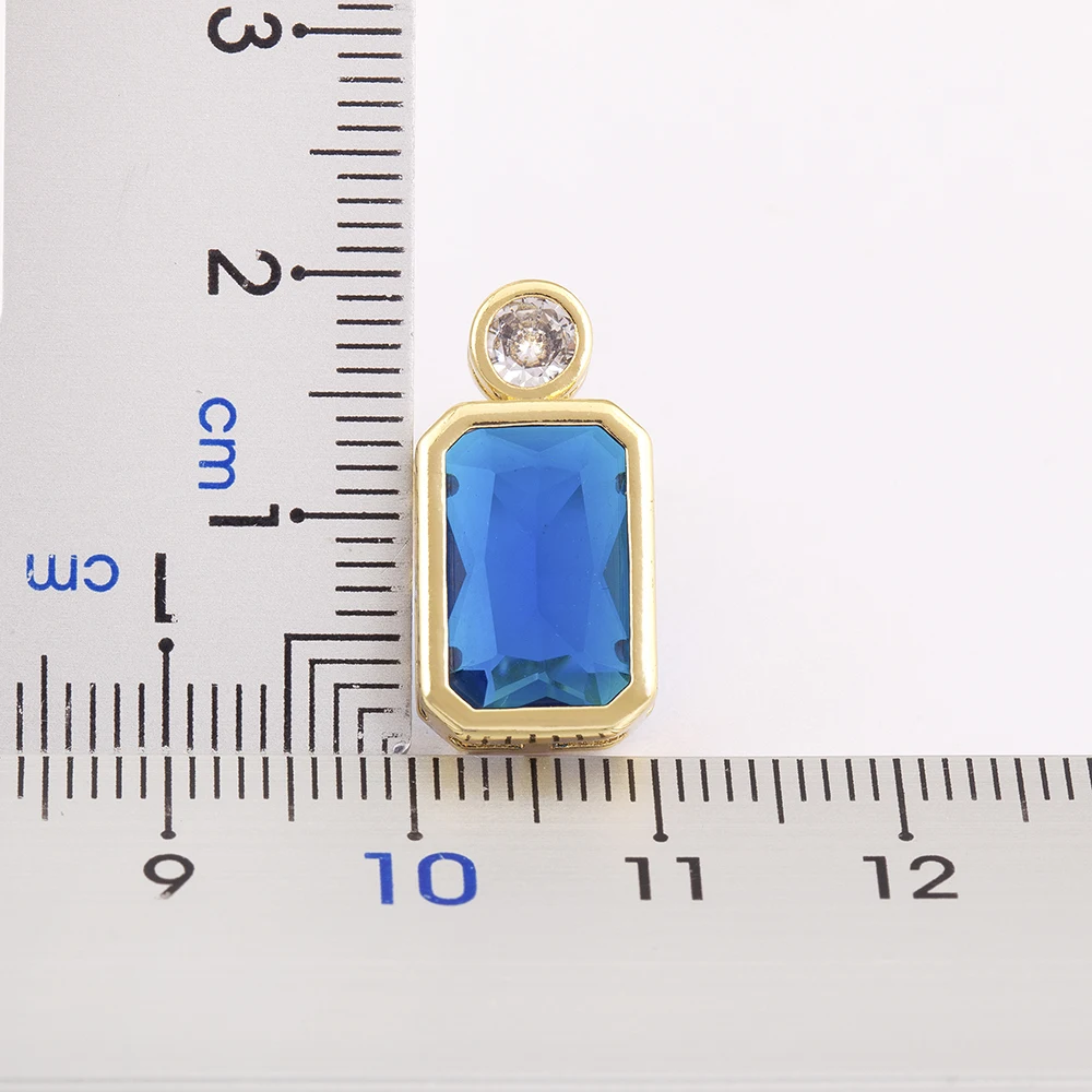 Nidin New Retro Rectangle Shape Inlaid Zircon Stud Earrings For Women Girl Wedding Party Classic Ear Jewelry Accessories Gifts ﻿