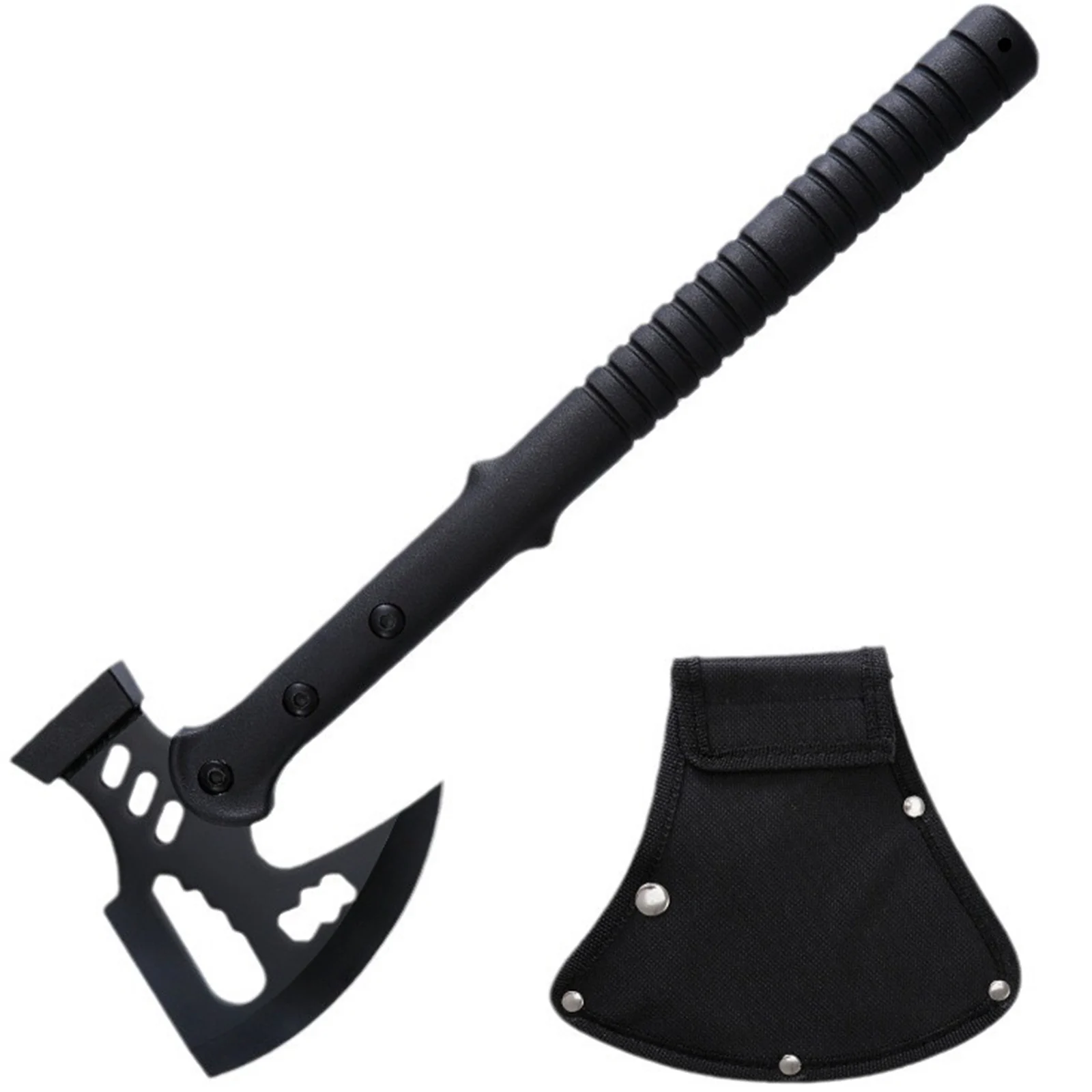 Camping Axe (Includes Sheath) | One-Piece Stainless Steel Survival Axe | Camping & Surviva(17.3l Axe | Outdoor Axe & Hatchet Combo(17.3IN)