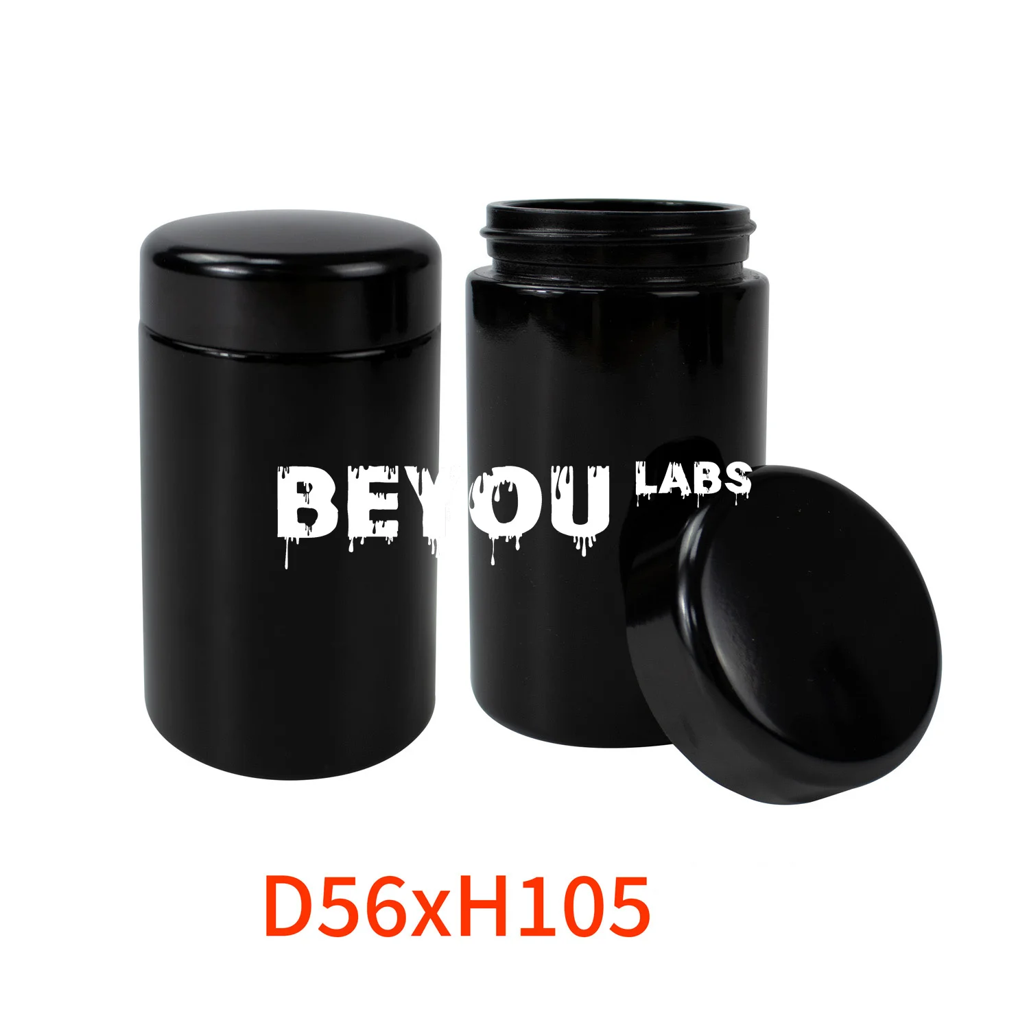

Blank Empty Black Glass Storage Jar 100ml Black Shading Vase with Lid Big Capacity Bottle Round Leakproof Container Custom Logo