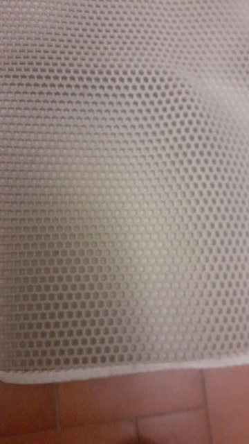 Customer review photo for Honeycomb Cat Litter Mat