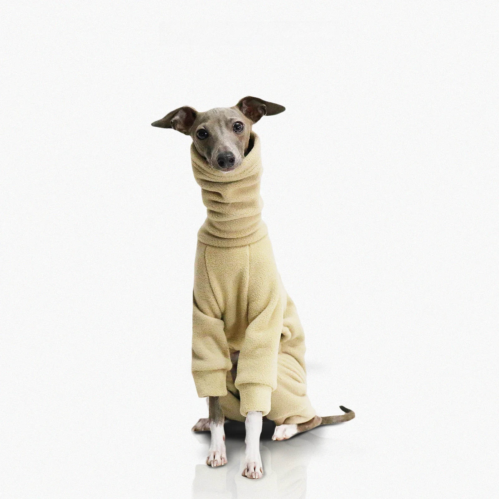 Ciepła polarowa piżama dla psa, włoski greyhound, odzież dla psa Whippet Lurcher Galgo, Onesie — 2