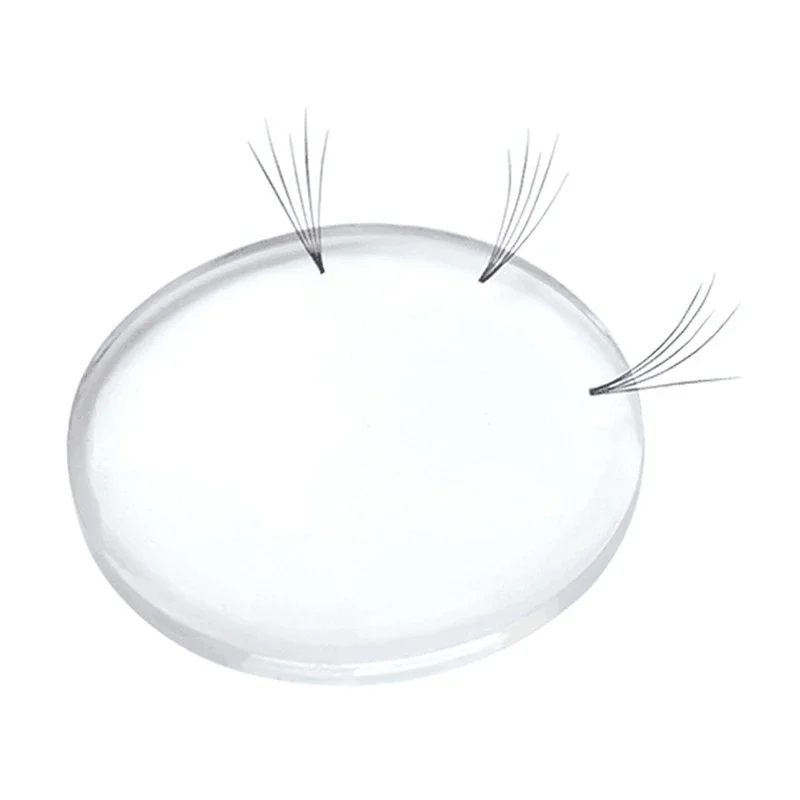 5szt Silikonowy stojak na rzęsy Łatwy wentylator Podkładka pod rzęsy Volume Lash Patches Początkujący Narzędzia dla fanów Narzędzie do przezroczystej tacy na rzęsy — zdjęcie 2