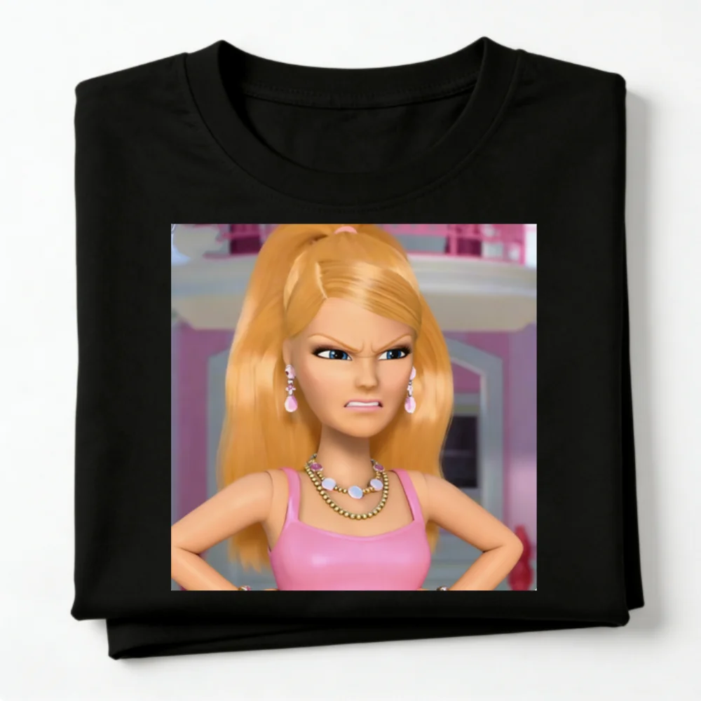 Verspielter Ausdruck, bedrucktes, übergroßes T-Shirt, lockere Passform, lässiges Grafik-Top, weiche Baumwolle, kurzärmeliges T-Shirt für Damen, tägliche Streetwear