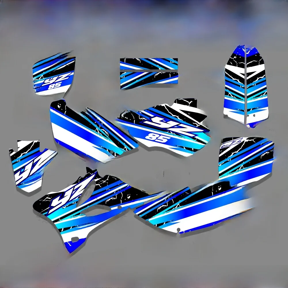 Décalcomanies de Fond de Moto pour YAMAHA YZ85 YZ 85 2002 2003 2004 2005 2006 2007 2008 2009 2010 2011 2012-2014