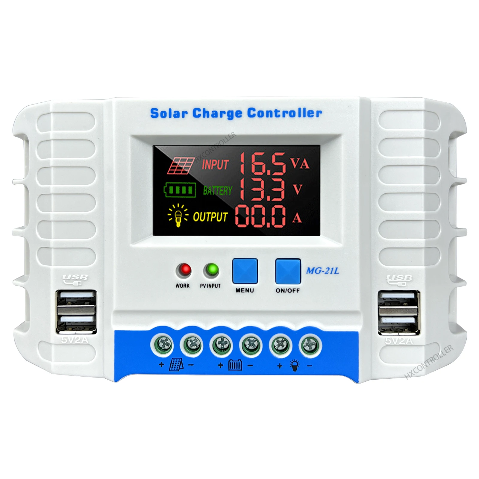 Colorful LCD Display 20A 30A 40A Solar Charge Controller 12V 24V PWM 50VDC Battery 4 USB PortRegulator Solar Panel Controller