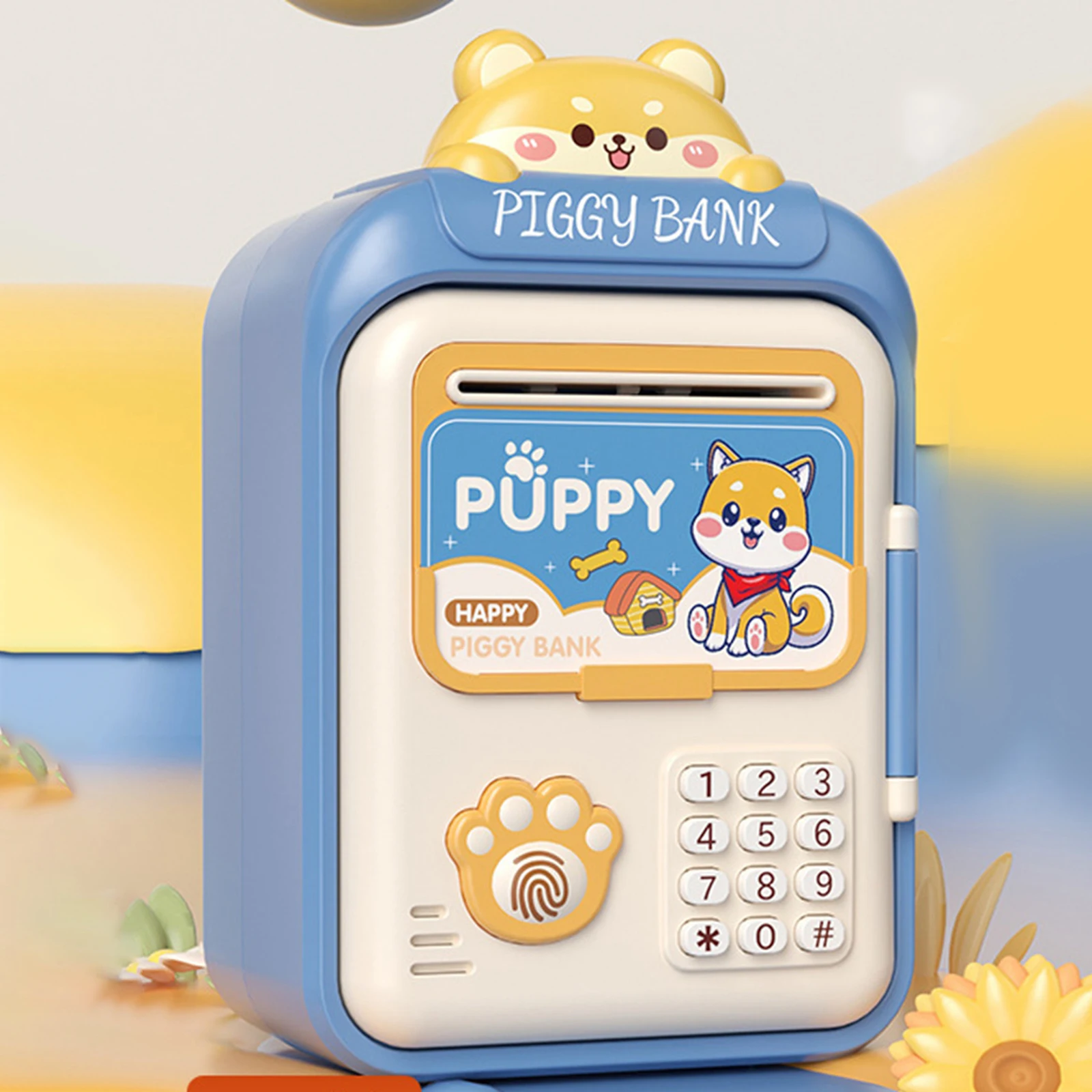 子供のための電気貯金箱,銀行,自動,ロール,現金セキュリティボックス,パスワードロック,銀行,誕生日プレゼント