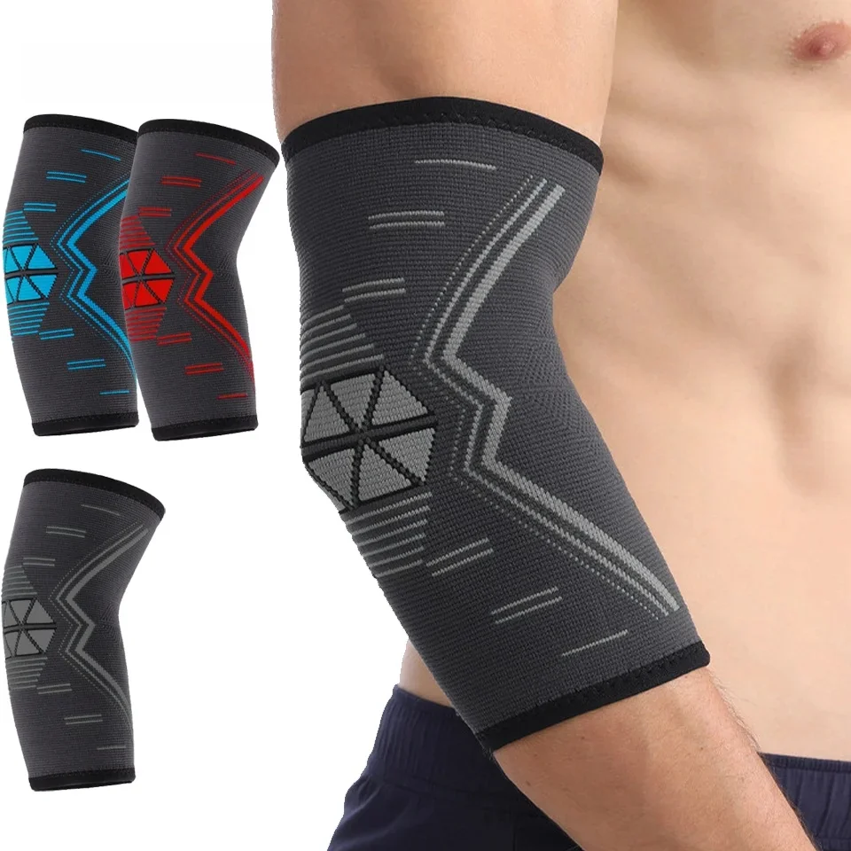 AliExpress loogdeel LOOGDEEL 1Pcs Elbow Guard Knitted Nylon Breathable Sweat Absorbing Summer Running Sport Arm Guard For Cycling Fitness Basketball