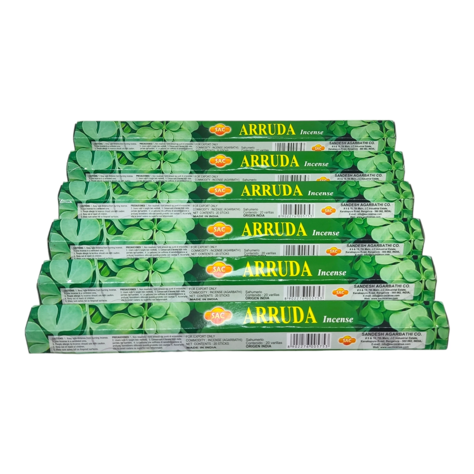علبة بخور رودا ، علبة من 6 صناديق تحتوي على 20 غرام لكل منها إجمالاً ، مصنوعة في الهند