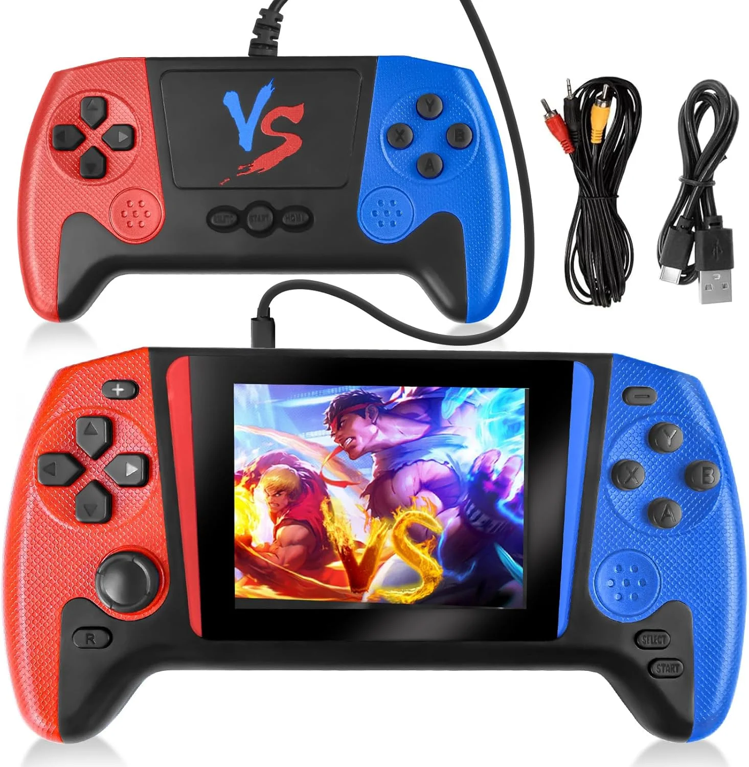 

Игровая консоль 500 Game Retro с контроллером — длительное время автономной работы и поддержка нескольких 3,0-дюймовых дисплеев — идеальный подарок